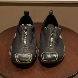 Merrell Black Slip-On Loafers with Sleek Design